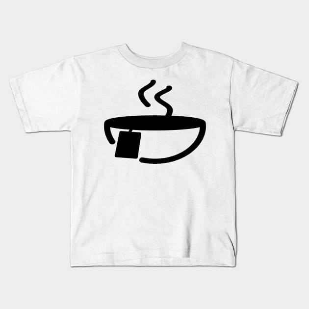 black tea Kids T-Shirt by FromBerlinGift